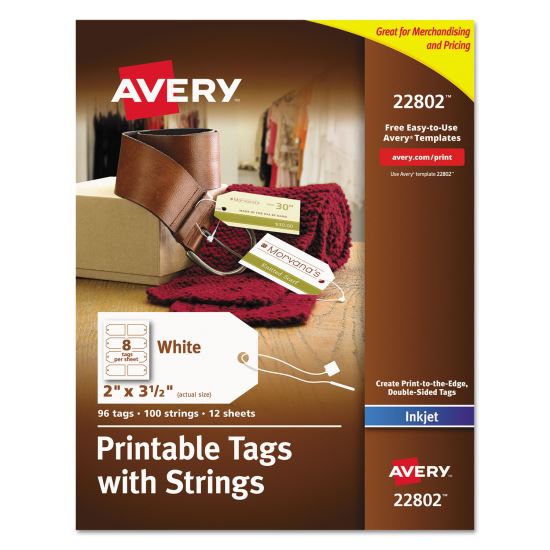 Avery® Printable Tags with Strings1