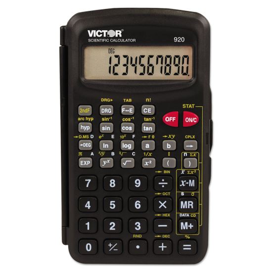 Victor® 920 Compact Scientific Calculator with Hinged Case1