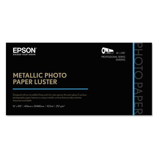 Epson® Professional Media Metallic Luster Photo Paper Roll1