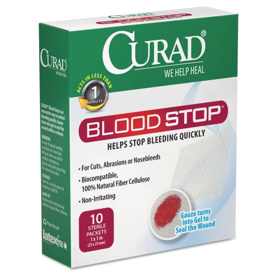 CURAD® Bloodstop® Sterile Hemostat Gauze Pad1