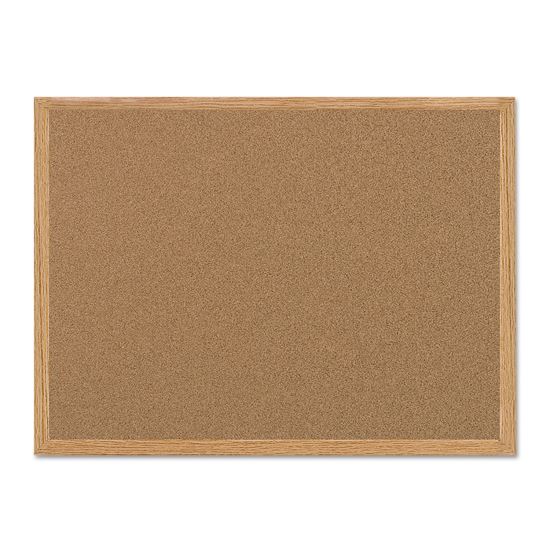 MasterVision® Value Cork Board with Oak Frame1