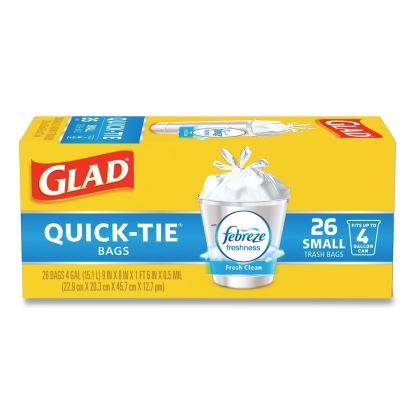 Glad® OdorShield® Quick-Tie® Small Trash Bags1