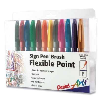 Pentel Arts® Sign Pen® Brush Flexible Point Marker Pen1