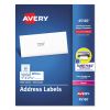 Avery® White Address Labels with Sure Feed® Technology for Laser Printers1