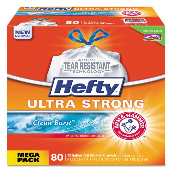 Hefty® Ultra Strong Scented Tall White Kitchen Bags1