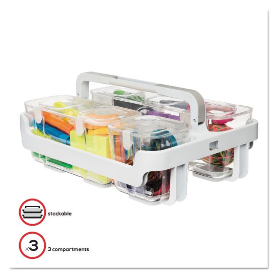 deflecto® Stackable Caddy Organizer1