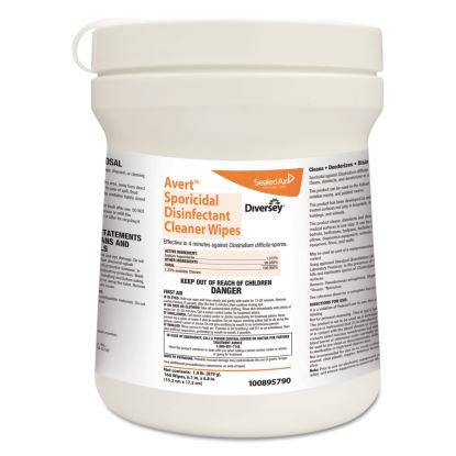 Diversey™ Avert Sporicidal Disinfectant Cleaner Wipes1