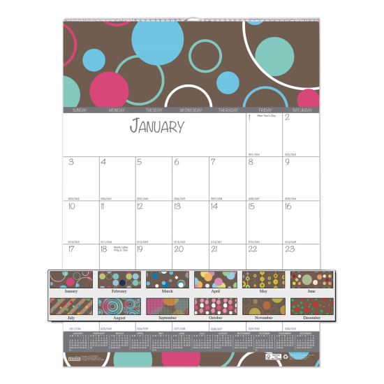 House of Doolittle™ 100% Recycled Bubbleluxe Wall Calendar1