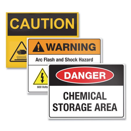 Avery® Surface Safe® Removable Label Safety Signs1