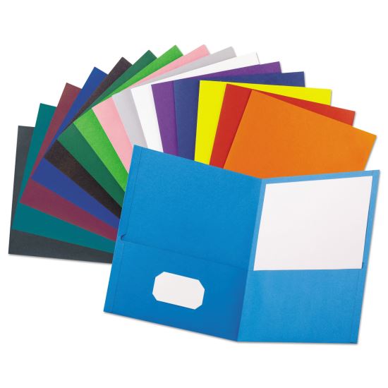 Oxford™ Leatherette Two Pocket Portfolio1