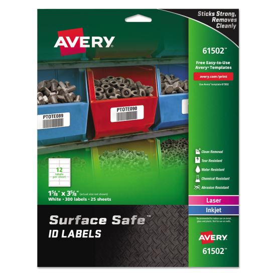 Avery® Surface Safe® ID Labels1