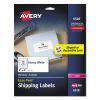 Avery® Glossy Clear Easy Peel® Mailing Labels with Sure Feed® Technology2