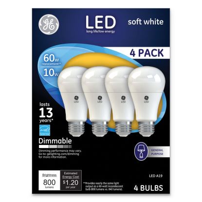 GE LED SW A19 Dimmable Light Bulb1