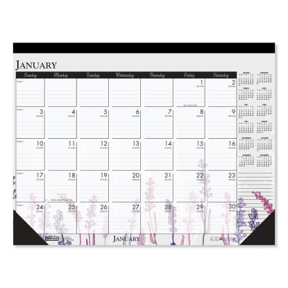 House of Doolittle™ 100% Recycled Wild Flower Desk Pad Calendar1