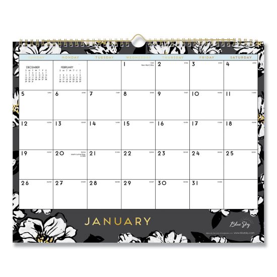 Blue Sky® Baccara Dark Wall Calendar1