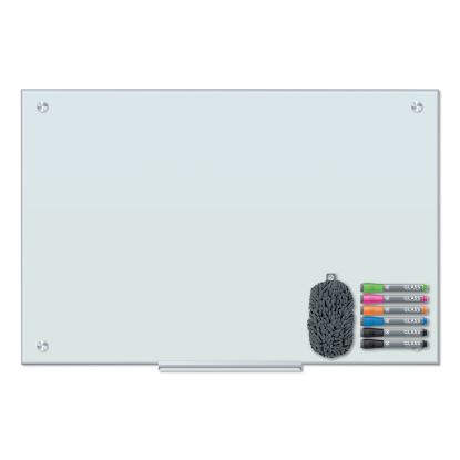 U Brands Floating Glass Dry Erase Board1