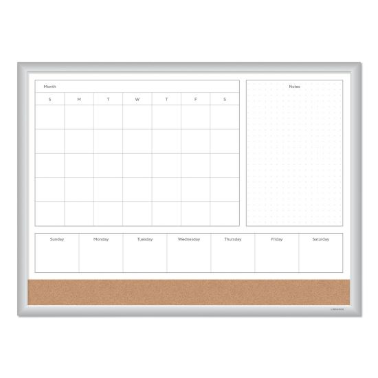 U Brands 4N1 Magnetic Dry Erase Combo Board1