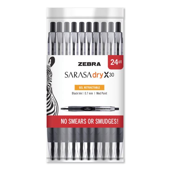 Zebra® Sarasa® Dry Gel X30 Retractable Pen1