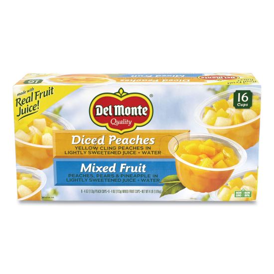 Del Monte® Diced Peaches & Mixed Fruit Cups1