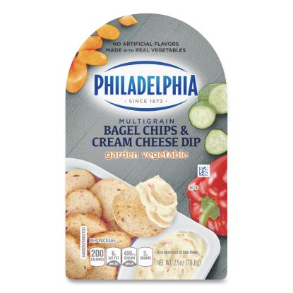 Kraft® Philadelphia Multigrain Bagel Chips & Garden Vegetable Cream Cheese Dip1