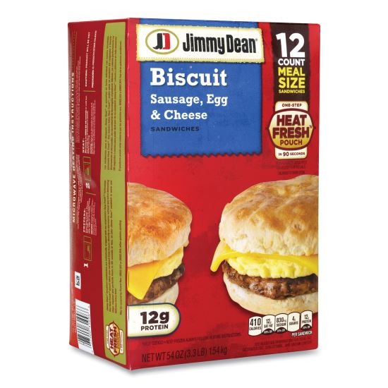 Jimmy Dean® Sausage, Egg and Cheese Biscuit Breakfast Sandwich1