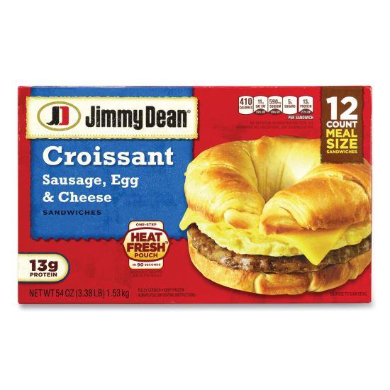 Jimmy Dean® Sausage, Egg and Cheese Croissant Breakfast Sandwich1