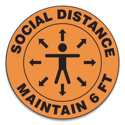 Accuform® Slip-Gard™ Social Distance Floor Signs1