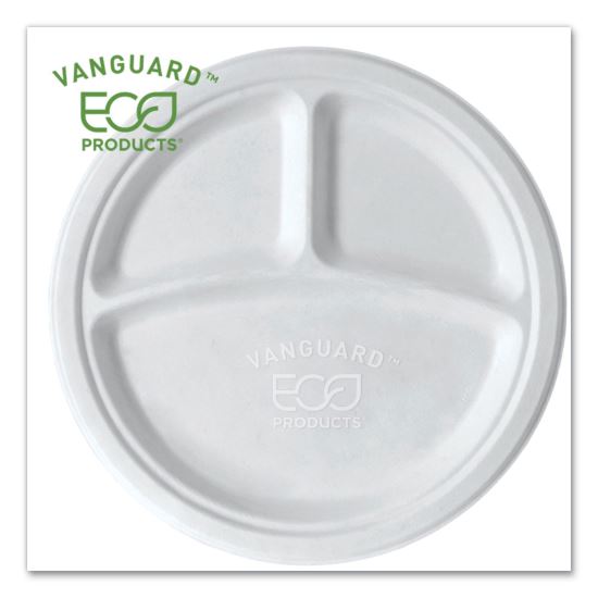 Eco-Products® Vanguard Renewable and Compostable Sugarcane Plates1