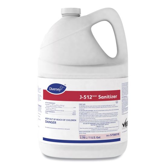 Diversey™ J-512TM/MC Sanitizer, 1 gal, Manual, 4/CT1
