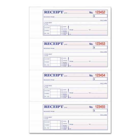 Adams® TOPS™ 3-Part Hardbound Receipt Book1
