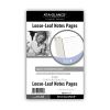 Lined Notes Pages for Planners/Organizers, 8.5 x 5.5, White Sheets, Undated2