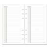 Lined Notes Pages for Planners/Organizers, 6.75 x 3.75, White Sheets, Undated2