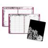 Floradoodle Weekly/Monthly Professional Planner, Adult Coloring Artwork, 11 x 8.5, B/W Cover, 12-Month (Jan-Dec): 2023-20241