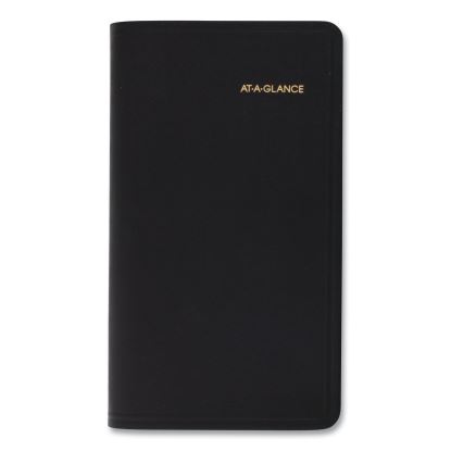 Pocket-Size Monthly Planner, 6 x 3.5, Black Cover, 13-Month (Jan to Jan): 2023 to 20241