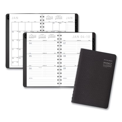 Contemporary Weekly/Monthly Planner, Open-Block Format, 8.5 x 5.5, Graphite Cover, 12-Month (Jan to Dec): 20231