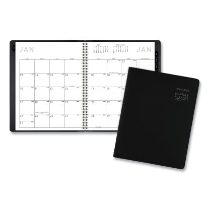 Contemporary Monthly Planner, 8.75 x 7, Black Cover, 12-Month (Jan to Dec): 20231