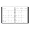 Contemporary Monthly Planner, 8.75 x 7, Black Cover, 12-Month (Jan to Dec): 20232