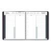 24-Hour Daily Appointment Book, 11 x 8.5, Black Cover, 12-Month (Jan to Dec): 20222