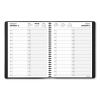 Two-Person Group Daily Appointment Book, 11 x 8, Black Cover, 12-Month (Jan to Dec): 20232