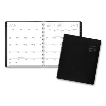 Contemporary Monthly Planner, Premium Paper, 11 x 9, Black Cover, 12-Month (Jan to Dec): 20231
