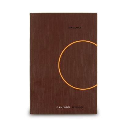 One-Day-Per-Page Planning Notebook, 9 x 6, Dark Brown/Orange Cover, 12-Month (Jan to Dec): 20231