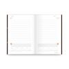 One-Day-Per-Page Planning Notebook, 9 x 6, Dark Brown/Orange Cover, 12-Month (Jan to Dec): 20232