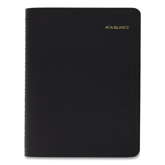 Four-Person Group Daily Appointment Book, 11 x 8, Black Cover, 12-Month (Jan to Dec): 20221