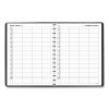 Four-Person Group Daily Appointment Book, 11 x 8, Black Cover, 12-Month (Jan to Dec): 20232