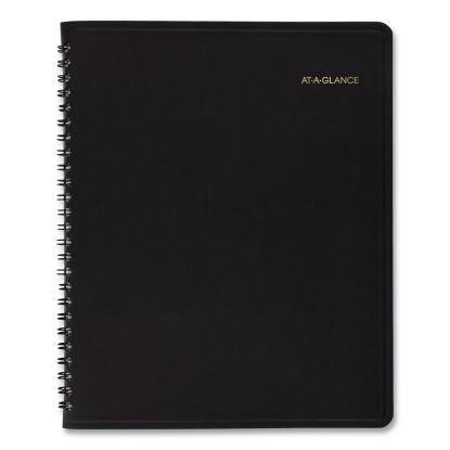 24-Hour Daily Appointment Book, 8.75 x 7, Black Cover, 12-Month (Jan to Dec): 20231