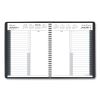 24-Hour Daily Appointment Book, 8.75 x 7, Black Cover, 12-Month (Jan to Dec): 20232