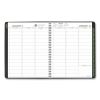 Recycled Weekly Vertical-Column Format Appointment Book, 11 x 8.25, Black Cover, 12-Month (Jan to Dec): 20232