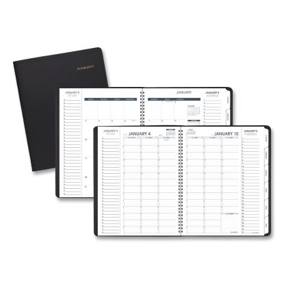 Triple View Weekly Vertical-Column Format Appointment Book, 11 x 8.25, Black Cover, 12-Month (Jan to Dec): 20231