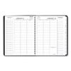 Triple View Weekly Vertical-Column Format Appointment Book, 11 x 8.25, Black Cover, 12-Month (Jan to Dec): 20232