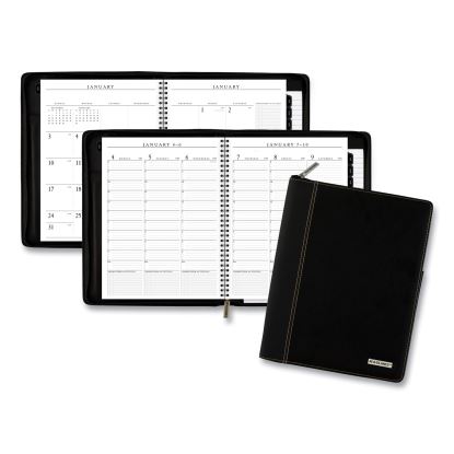 Executive Weekly Vertical-Column Appointment Book, Telephone/Address Section, 11 x 8.25, Black, 12-Month (Jan-Dec): 20231